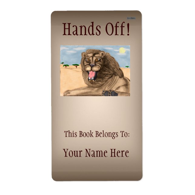 Etiqueta La placa del león (Frente)