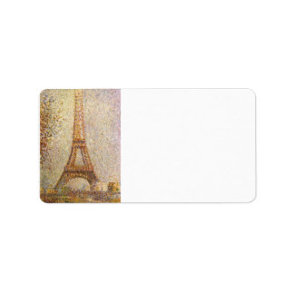 Etiqueta La Torre Eiffel de Georges Seurat