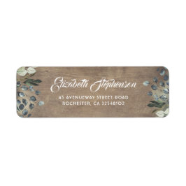 Etiqueta La vegetación de la madera rústica