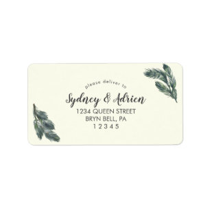 Etiqueta La vegetación del invierno   Dirección RSVP de bod