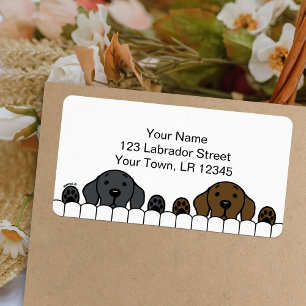 Etiqueta Labrador Duo Watt You Return Address
