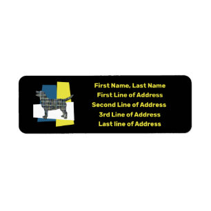 Etiqueta Labrador Recuperador Perro Dirección Tricolor Amar