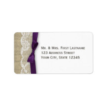 Lace y Ribbon Dark Purple