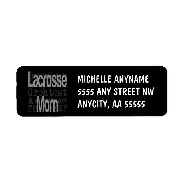 Etiqueta Lacrosse Mom Extraordinaire (Frente)