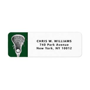 Etiqueta Lacrosse Sports Green personalizado