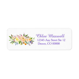 Etiqueta Lado izquierdo Willow y Floral