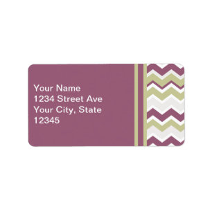 Etiqueta Ladrillo Chevron monogramado