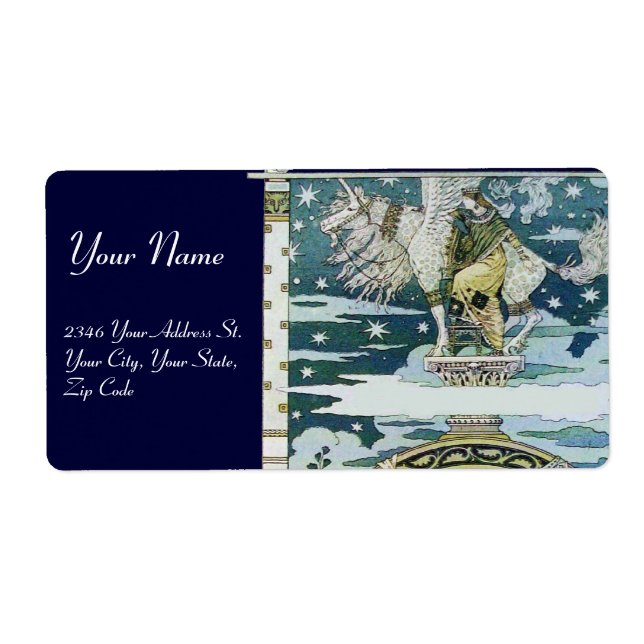 ETIQUETA LADY CON UNICORN (Frente)