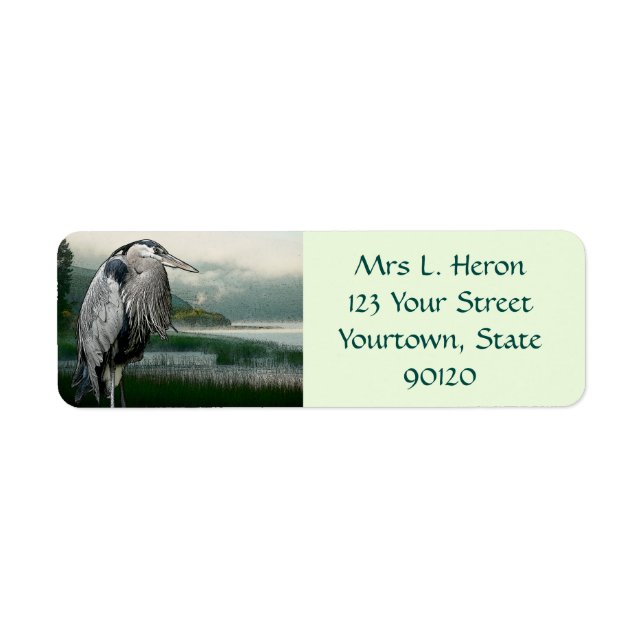 Etiqueta Lago Heron (Frente)