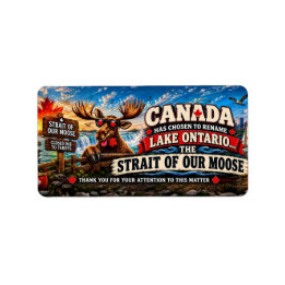 Etiqueta Lago Ontario de Canadá es ahora el Estrecho de nue