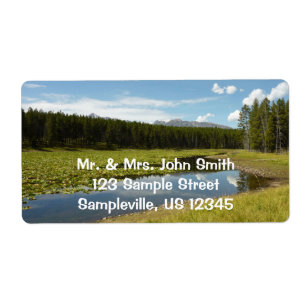 Etiqueta Lago Swan I en el Parque Nacional de Grand Teton