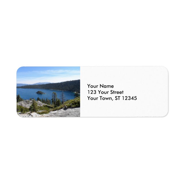Etiqueta Lago Tahoe - Bahía Esmeralda (Frente)