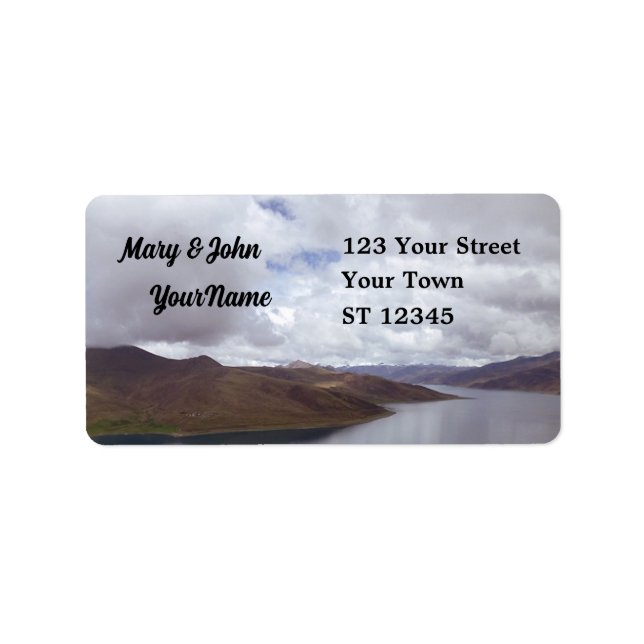 Etiqueta Lago Tibetano (Frente)