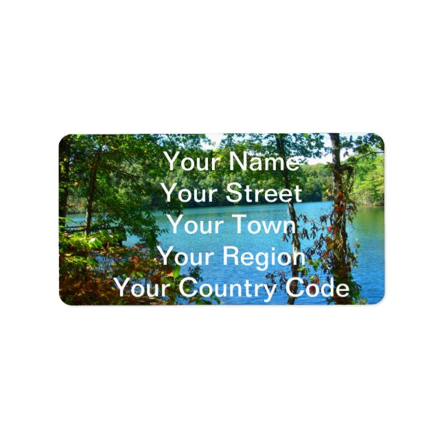 Etiqueta Lago Wilderness de Madera (Frente)