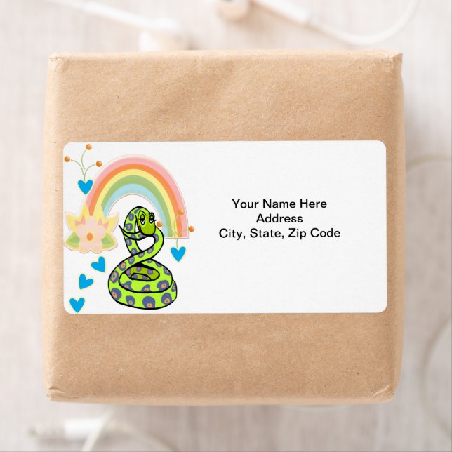 Etiqueta Láminas arcoiris de serpiente (In situ)