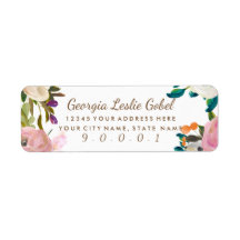 Láminas de retorno de flores pintadas