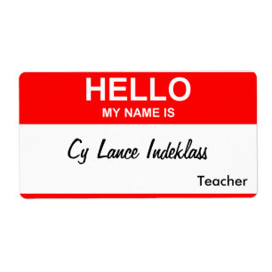 Etiqueta Lanza Indeklass de CY