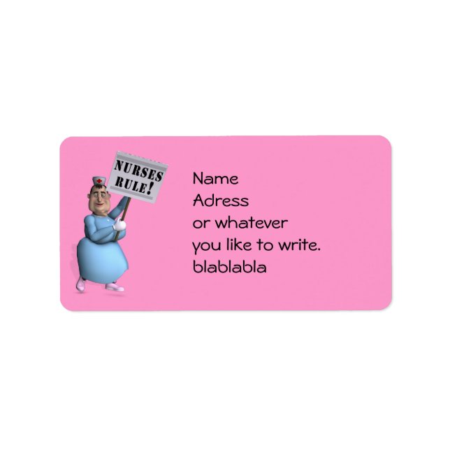 Etiqueta ¡Las enfermeras regla! (Frente)