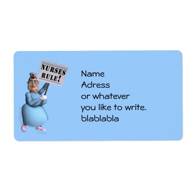 Etiqueta ¡Las enfermeras regla! (Frente)