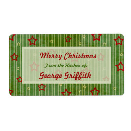 Etiqueta Las estrellas de los navidades de la cocina de las