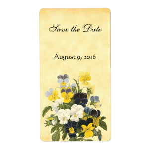 Etiqueta Las flores violetas y las flores de pansy salvan l