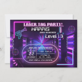 Etiqueta láser Invitación a la fiesta de cumpleaño