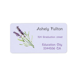 Etiqueta Lavanda de época para GRADUACIÓN
