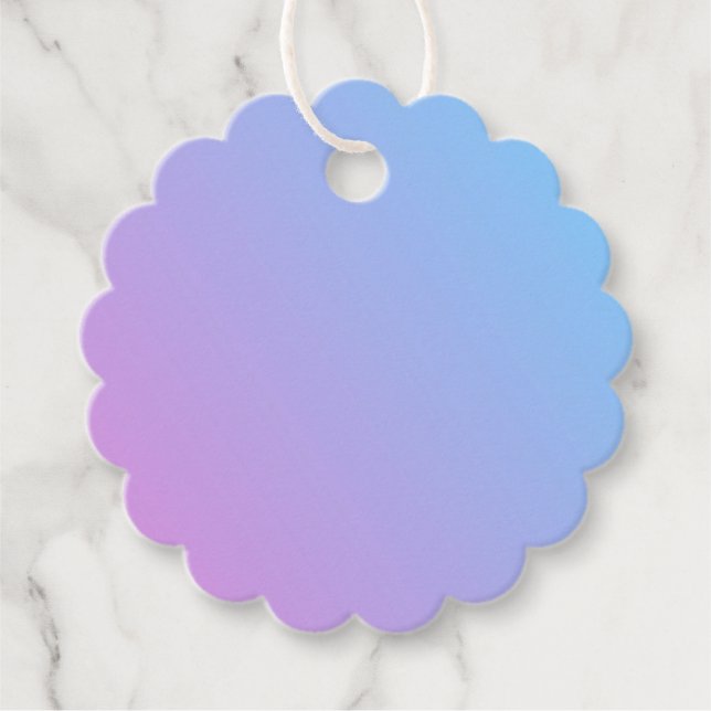Etiqueta lavanda y azul con cuerda (Anverso)