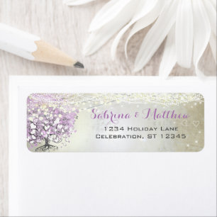 Etiqueta Lavender Fairytale Lights and Stars Boda