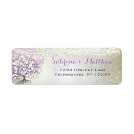 Etiqueta Lavender Fairytale Lights and Stars Boda