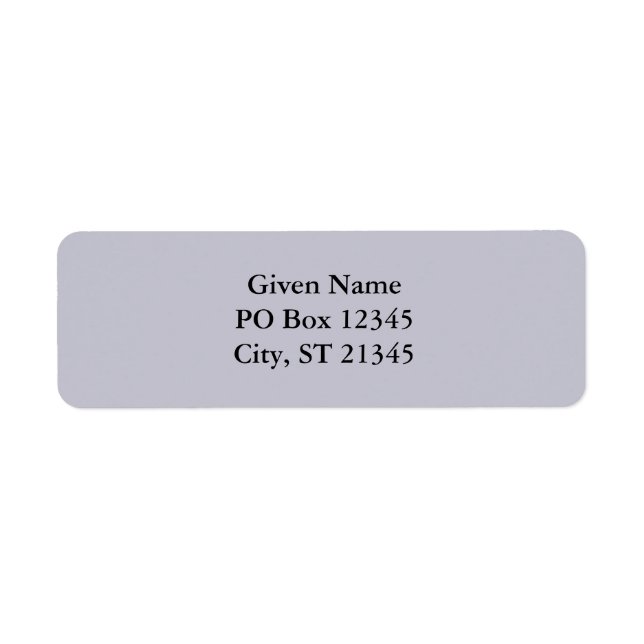 Etiqueta Lavender Gray (Frente)