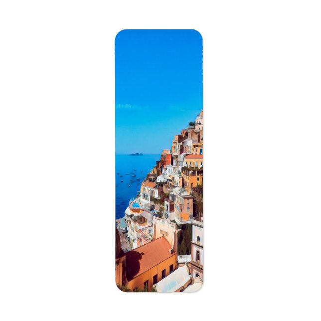 Etiqueta ldp POSITANO - Costa Amalfitana - Panorama (Frente)