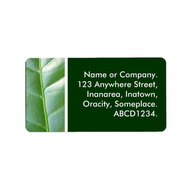 Etiqueta Leaf (Frente)