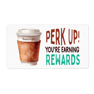 Etiqueta Lealtad de Café Personalizado