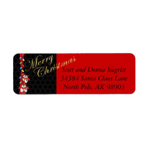 Etiqueta Lechuzas de Navidades Adorables