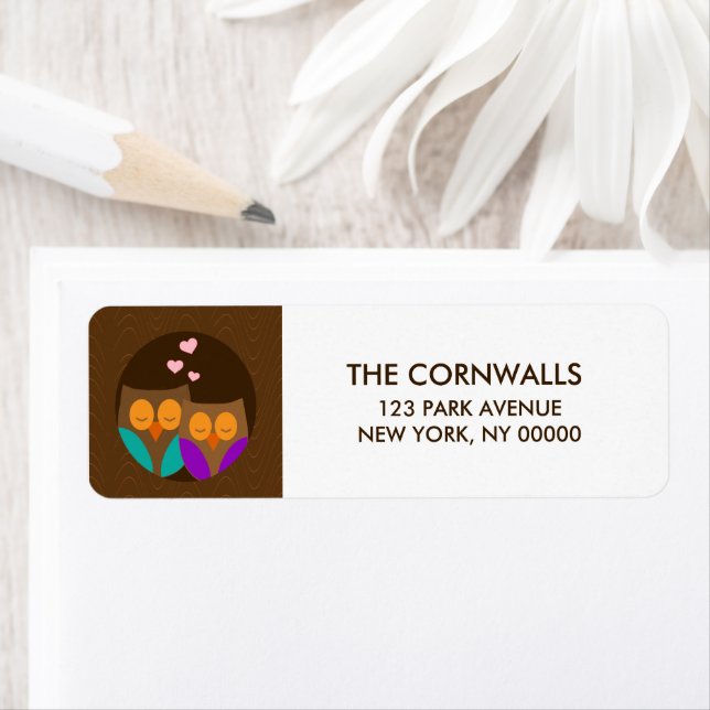 Etiqueta Lechuzas en un nido (In situ)