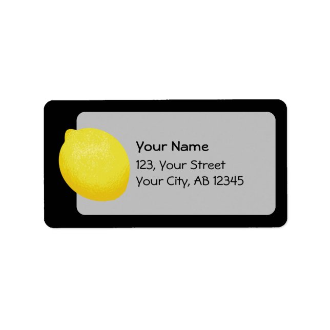 Etiqueta Lemon (Frente)