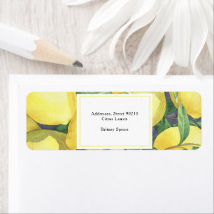 Etiqueta Lemon Citrus - despedida de soltera