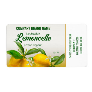 Etiqueta Lemon Fruit Lemoncello