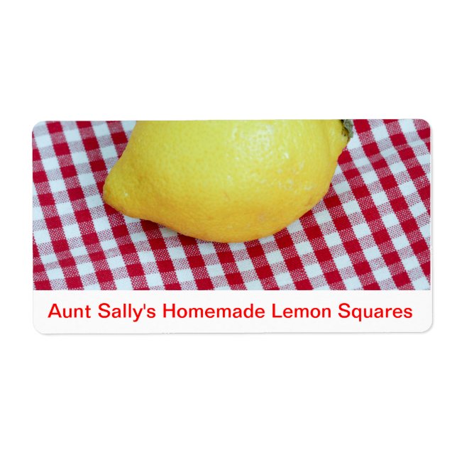 Etiqueta Lemon Picnic (Frente)
