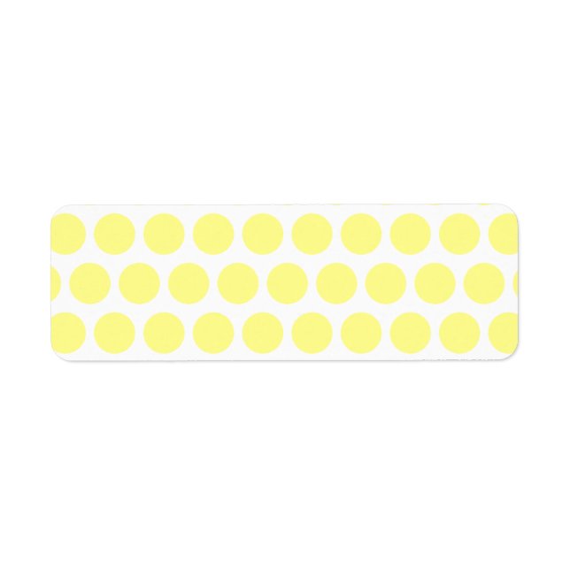 Etiqueta Lemon Sherbet Polka Dots (Frente)