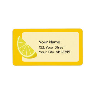 Etiqueta Lemon Slice