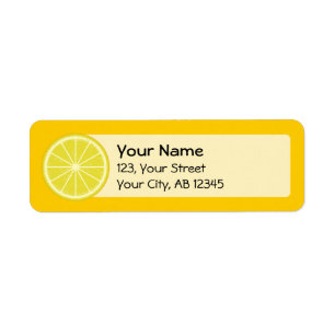 Etiqueta Lemon Slice
