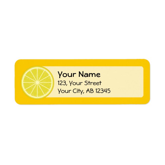 Etiqueta Lemon Slice (Frente)