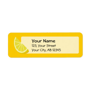 Etiqueta Lemon Slice