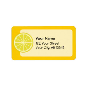 Etiqueta Lemon Slice