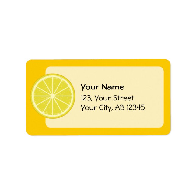 Etiqueta Lemon Slice (Frente)
