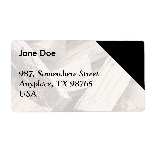 Etiqueta Leña (Frente)