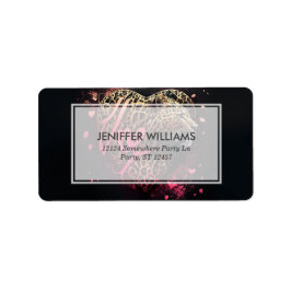 Etiqueta Leopard Heart Love Graffiti Art                   