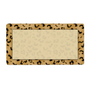 Etiqueta Leopard Print Shipping Labs